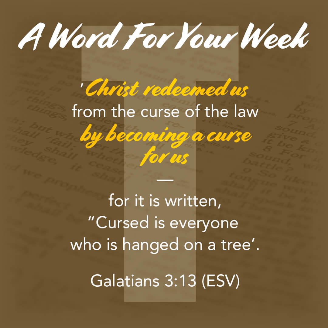 LMI's 'A word for your week' devotional taken from Galatians 3:13b